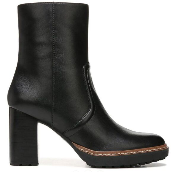 NATURALIZER CATIE WOMENS LEATHER HEELS MID-CALF BOOTS (WIDE) - Picture 10 of 11